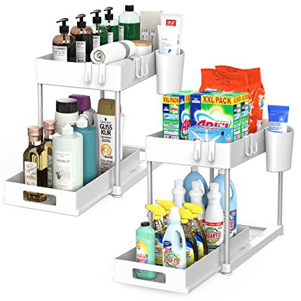 Double-layer Pull-out Storage Rack