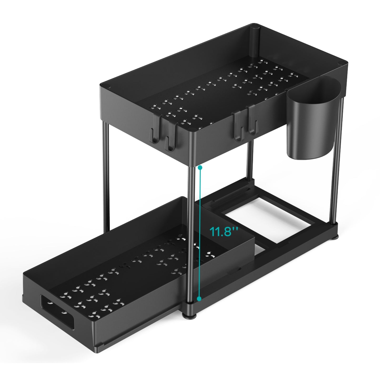 Double-layer Pull-out Storage Rack