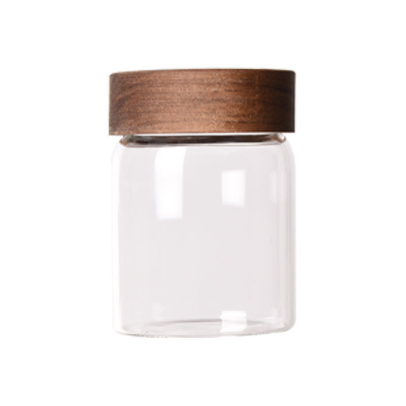 Large Transparent Glass Storage Bottle For Food Packaging Jar