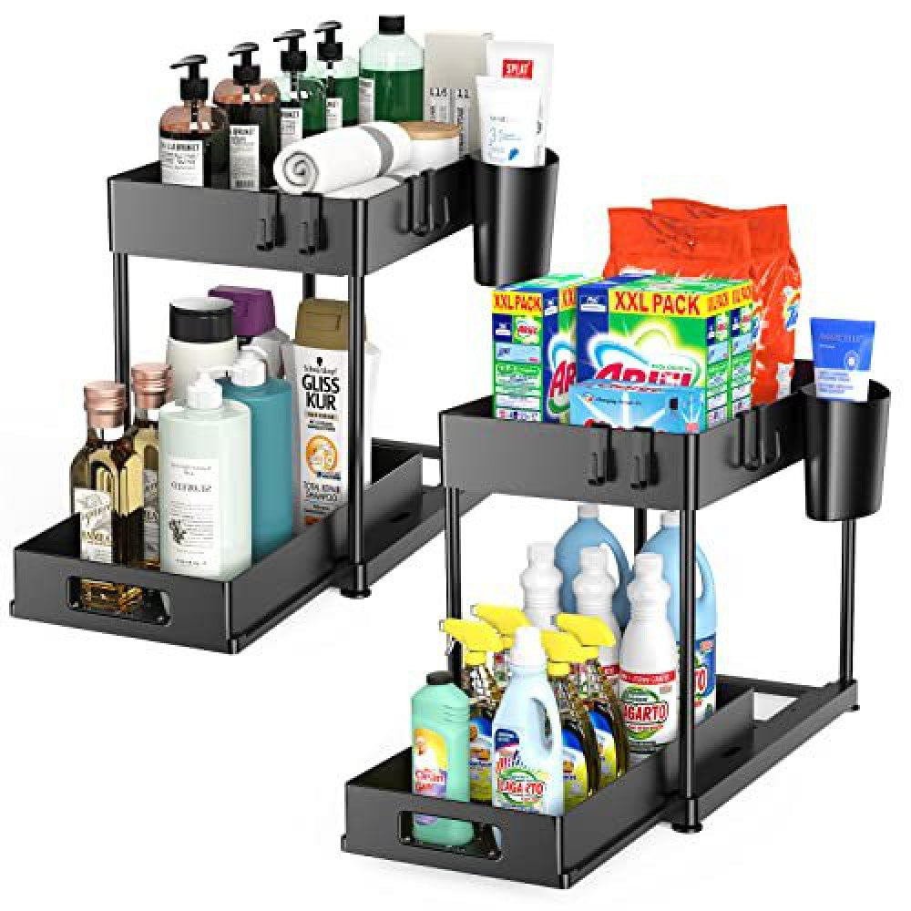 Double-layer Pull-out Storage Rack