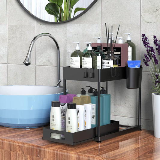 Double-layer Pull-out Storage Rack