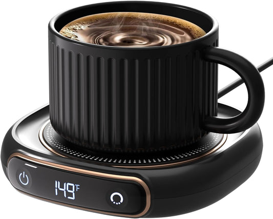Coffee Mug Warmer, 3 Temp Settings & Auto Shut Off, Mug Warmer for Desk, Electric Beverage Warmer for Coffee/Tea/Milk in Your Home & Office, Coffee Gifts for Women Men Parents (No Cup)