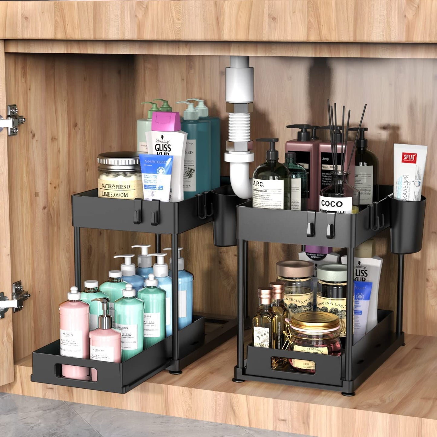 Double-layer Pull-out Storage Rack