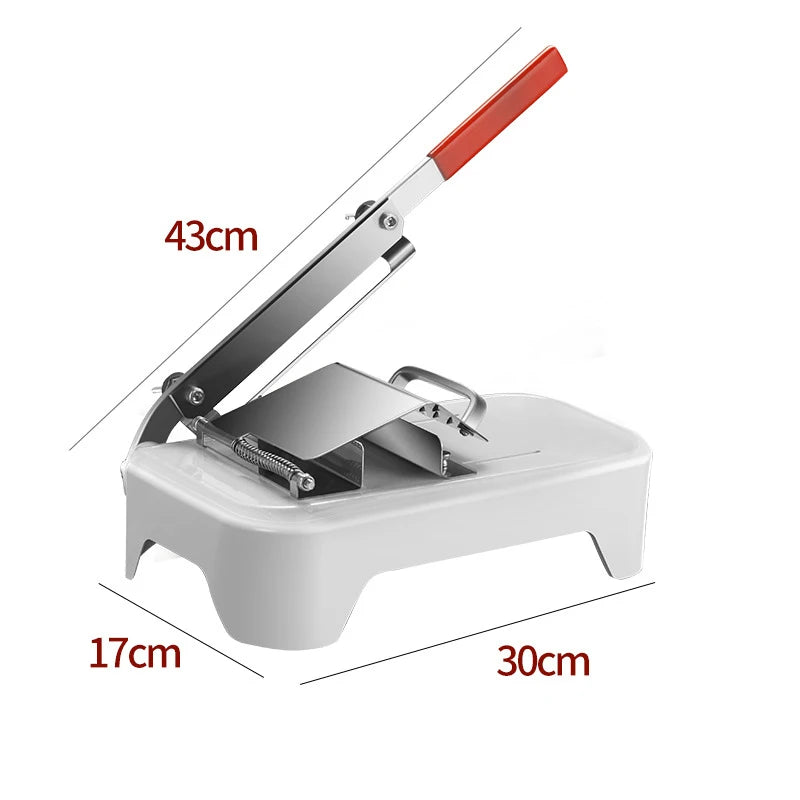 Kitchen Tools Meat Slicing Machine Alloy+Stainless Steel Household Manual Thickness Adjustable Meat and Vegetables Slicer Gadget